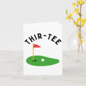 ティールティー30thゴルフバースデーパーティー30thゴルフP カード (黄色い花)