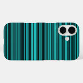 ティールブラックストライプ iPhone Case-Mate iPhoneケース (裏面 (横))