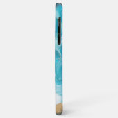 ティールブルーの深海:青と緑の抽象的な海洋アート Case-Mate iPhoneケース (裏面/左)
