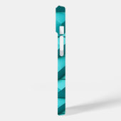 ティールブルーのiPhoneケース ミニマリスト3Dデザイン トレンディ Case-Mate iPhoneケース (裏面 / 左)