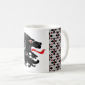 ティールポピュレースバッジコーヒーマグ コーヒーマグカップ (正面右)