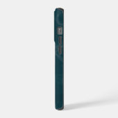 ティールマーブル iPhoneケース (左側面)