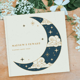 ティールムーン&スターズ 天体結婚式ゲストブック ゲストブック