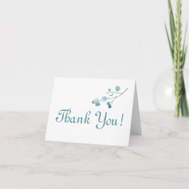 ティールユーカリのグリーンが美しい Thank You! サンキューカード