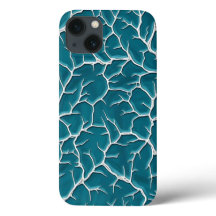 ティールライトニングテクスチャiPhoneケースデザイン
