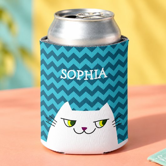ティール チェブロン 猫 名前 缶クーラー