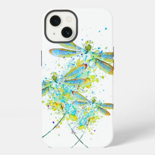 ティール・トンボ・スプラッター iPhoneケース (裏面)