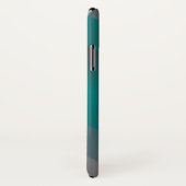 ティール+バーガンディ+グレー+ストライプ Case-Mate iPhoneケース (裏面/右)