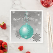 ティール ファンシー クリスマス オーナメント ペーパー ナプキン (インサイチュ)