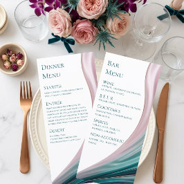 ティール+ブロッシュシルク 結婚式 ディナー&バー メニュー
