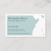 ティール |助産師Doula妊婦シルエット 名刺 (正面)