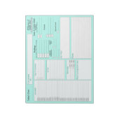 ティール |毎日のプランナー | 5および1フードジャーナル ノートパッド (回転)