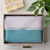 ティール（緑がかった色）および白い勾配 薄葉紙 (ギフト)