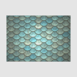 ティール（緑がかった色）および銀ではかりで測られる 薄葉紙