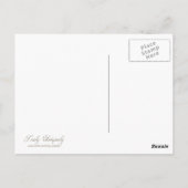 ティール(緑がかった色)およびOracle GreenアールデコPeacocksはがき ポストカード (裏面)