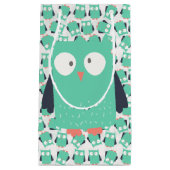 ティール（緑がかった色）お洒落フール スモールペーパーバッグ (正面)