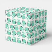 ティール（緑がかった色）お洒落フール フェイバーボックス (裏面サイド)