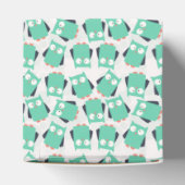 ティール(緑がかった色)お洒落フール フェイバーボックス (上部)