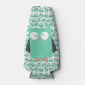 ティール（緑がかった色）お洒落フール ボトルクーラー (正面)