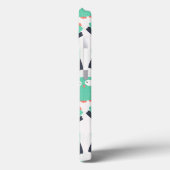 ティール(緑がかった色)お洒落フール Case-Mate iPhoneケース (裏面 / 左)