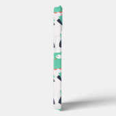 ティール(緑がかった色)お洒落フール Case-Mate iPhoneケース (裏面 / 右)