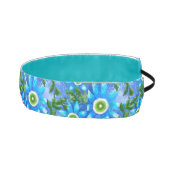 ティール（緑がかった色）お洒落ブルーグリーンフローラ花花 アスレチックヘッドバンド (右)