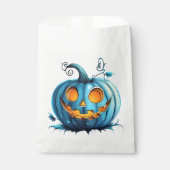 ティール（緑がかった色）かぼちゃプロジェクト フェイバーバッグ (正面)