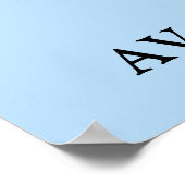 ティール(緑がかった色)かぼちゃ水色アレルギートリッフレンドリート ポスター (角)