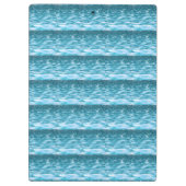 ティール（緑がかった色）きらめく クリップボード (裏面)