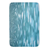 ティール（緑がかった色）きらめく バスマット (正面縦)