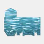 ティール（緑がかった色）きらめく フェイバーボックス (折り畳みなし)