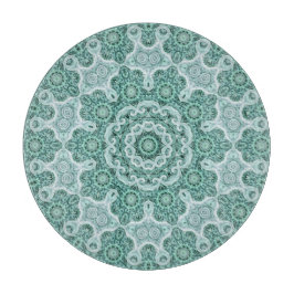 ティール（緑がかった色）で焦らすこと カッティングボード