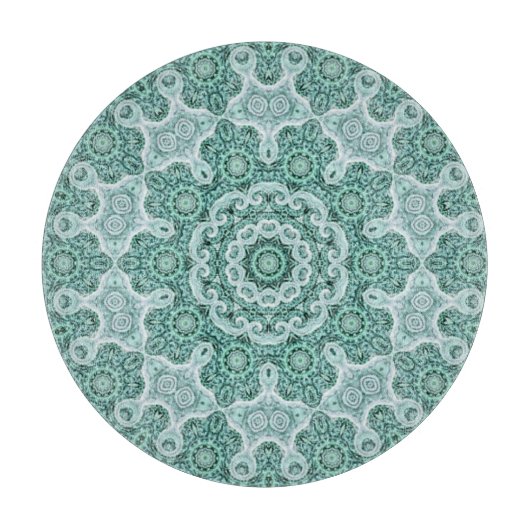 ティール(緑がかった色)で焦らすこと カッティングボード (正面)