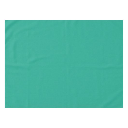 ティール（緑がかった色）とオレンジ色のフローラ色見本の一致 テーブルクロス (正面(横))