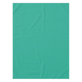 ティール（緑がかった色）とオレンジ色のフローラ色見本の一致 テーブルクロス