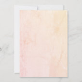 ティール(緑がかった色)とオレン結婚ジの旋回招待状 招待状 (裏面)