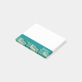 ティール(緑がかった色)とグリーンジェニー ポストイット (アングル)