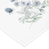 ティール（緑がかった色）とセージの葉 テーブルクロス (アングル)