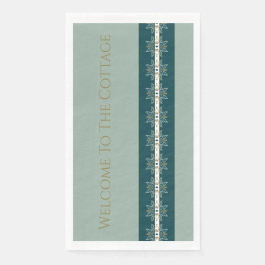 ティール（緑がかった色）とソフトグリーン (正面)