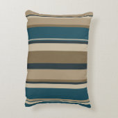 ティール（緑がかった色）とトゥーペサークル アクセントクッション (裏面(縦))