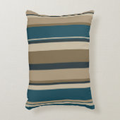 ティール（緑がかった色）とトゥーペサークル アクセントクッション (正面(垂直))