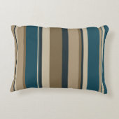 ティール（緑がかった色）とトゥーペサークル アクセントクッション (裏面)