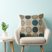 ティール（緑がかった色）とトゥーペサークル クッション (椅子)