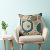 ティール（緑がかった色）とトゥーペサークル クッション (椅子)