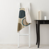 ティール（緑がかった色）とトゥーペサークル シェルパブランケット (インサイチュ)