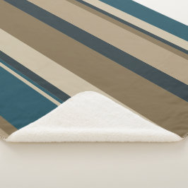 ティール（緑がかった色）とトゥーペサークル シェルパブランケット