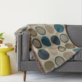 ティール（緑がかった色）とトゥーペサークル スローブランケット