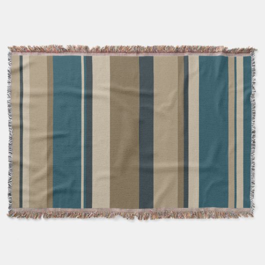 ティール（緑がかった色）とトゥーペサークル スローブランケット (正面)