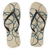 ティール（緑がかった色）とトゥーペサークル ビーチサンダル (ソール)