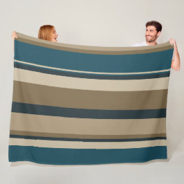 ティール（緑がかった色）とトゥーペサークル フリースブランケット